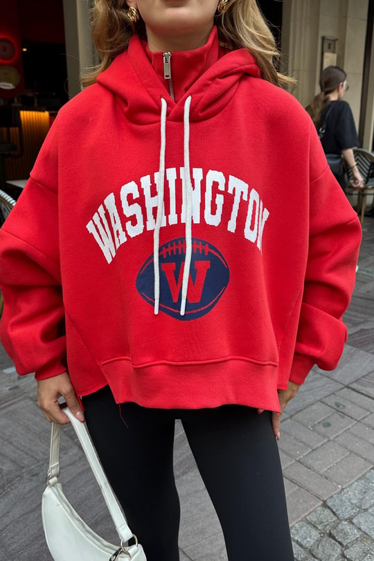 Washington Sweat Kırmızı