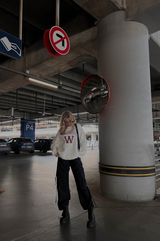 Wısconsın Sweatshirt Krem