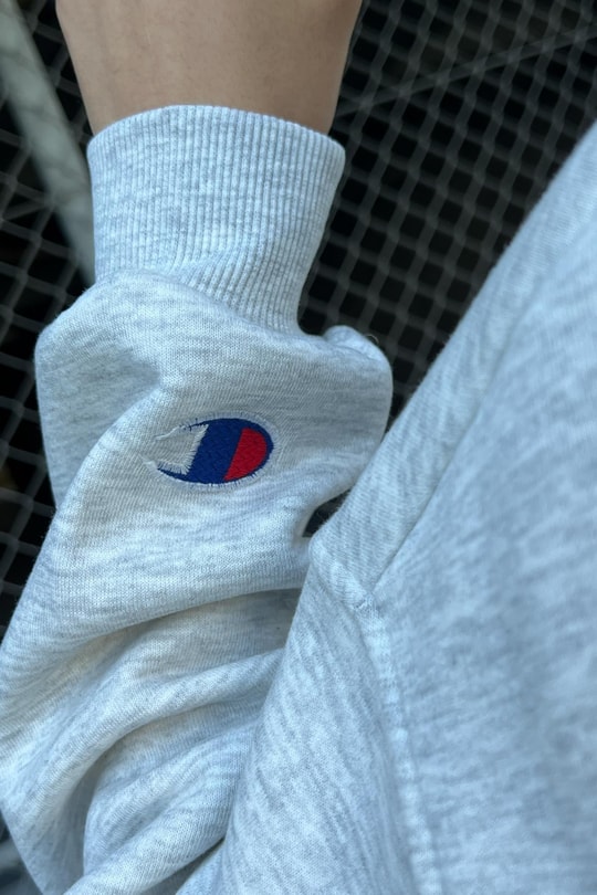 Yazı Baskı Sweatshirt Gri