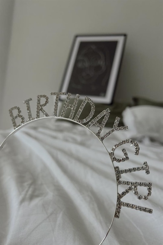 Birthday Girl Taç Gümüş