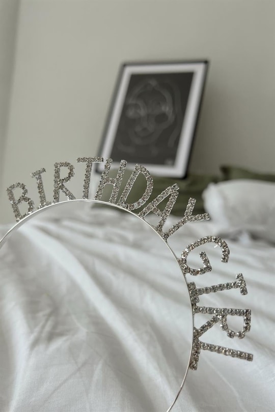 Birthday Girl Taç Gümüş
