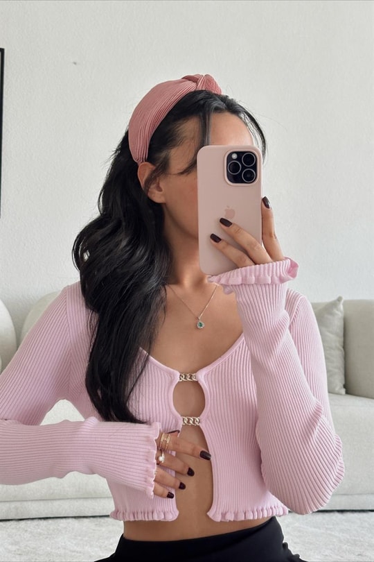 Düğüm Basic Taç Pembe