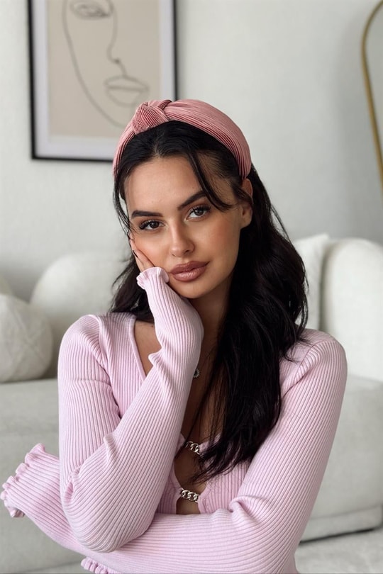 Düğüm Basic Taç Pembe