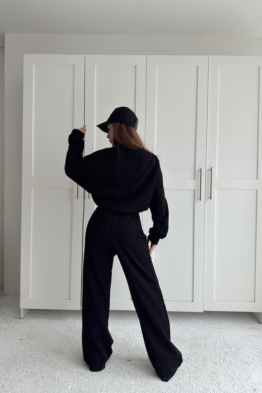 Baggy Eşofman Takımı Siyah
