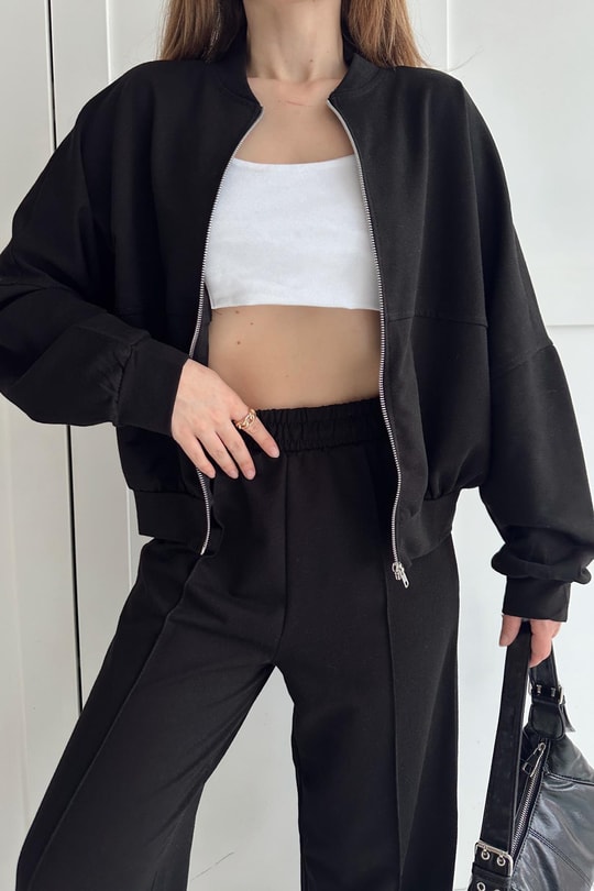 Baggy Eşofman Takımı Siyah