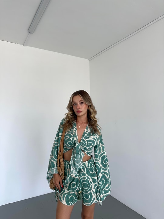 Batik Gossip Takım Su Yeşili