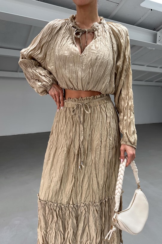 Chic Etekli Takım Camel