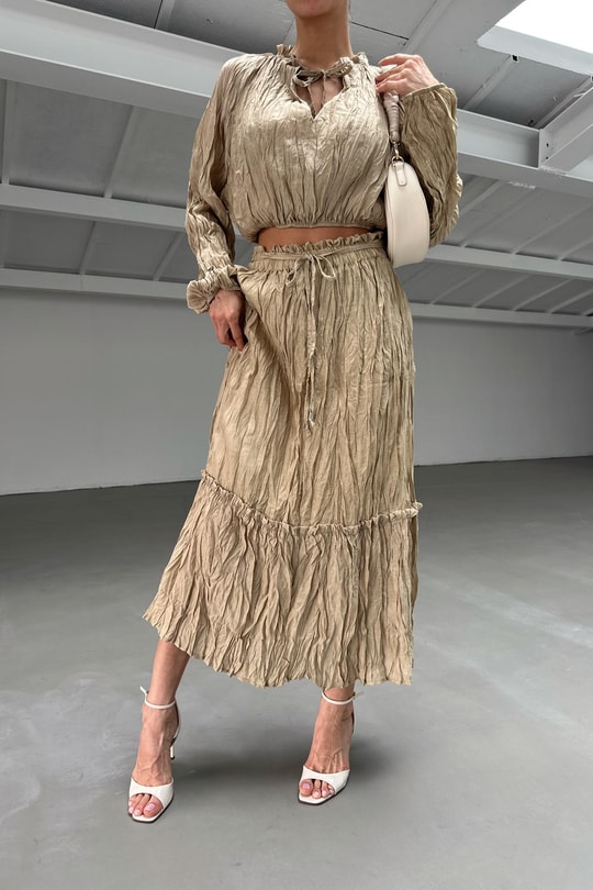 Chic Etekli Takım Camel
