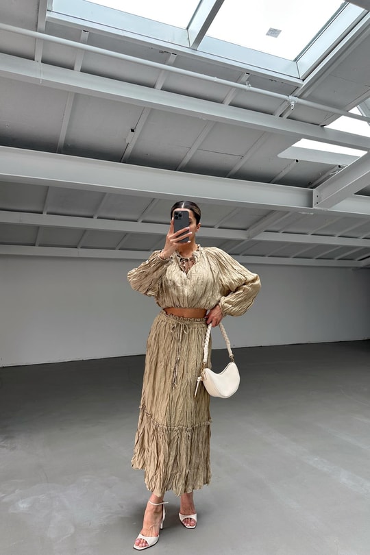 Chic Etekli Takım Camel