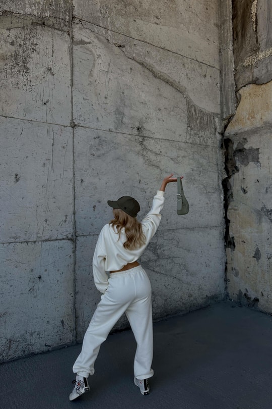 Crop Comfort Takım Krem