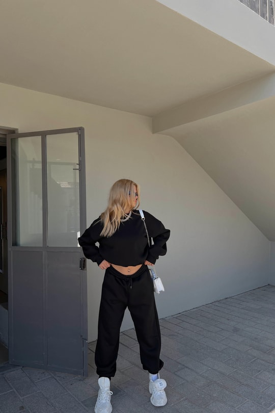 Crop Comfort Takım Siyah