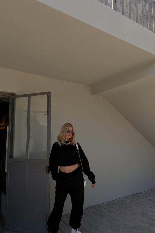 Crop Comfort Takım Siyah
