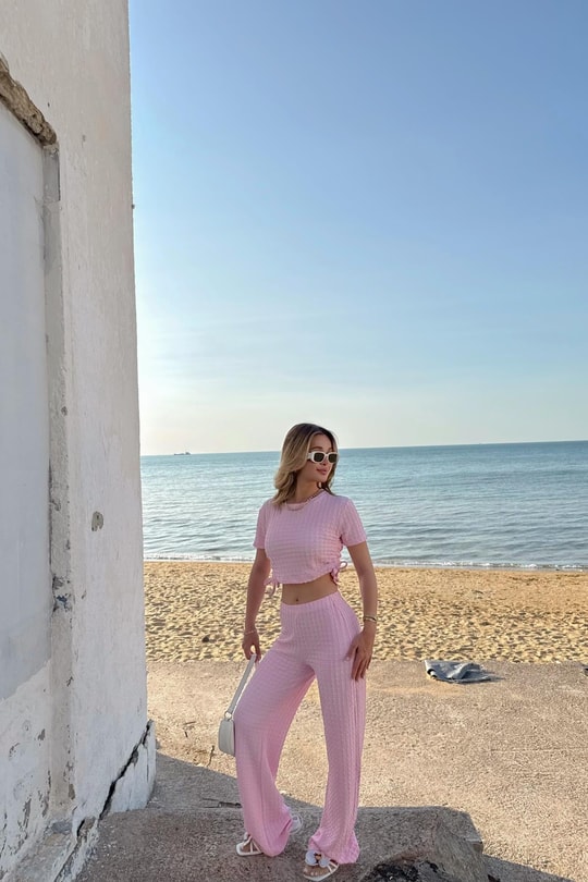 Gofre Dokulu Takım Pembe
