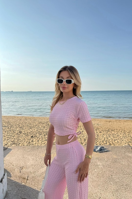 Gofre Dokulu Takım Pembe
