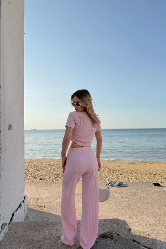 Gofre Dokulu Takım Pembe