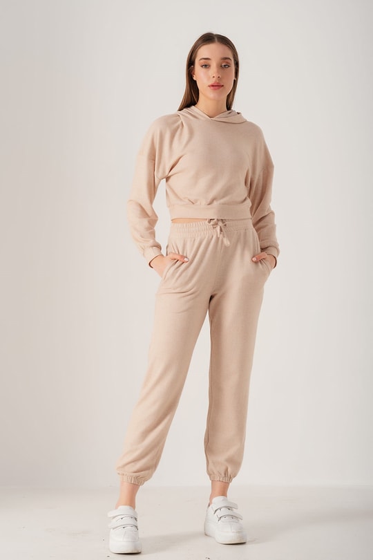 Jogger İkili Takım Bej