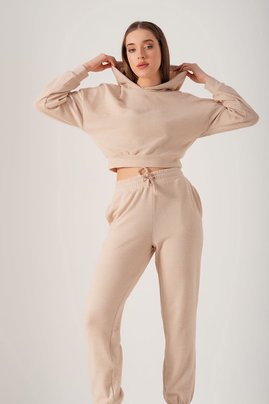 Jogger İkili Takım Bej