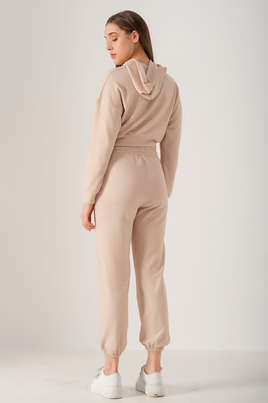 Jogger İkili Takım Bej