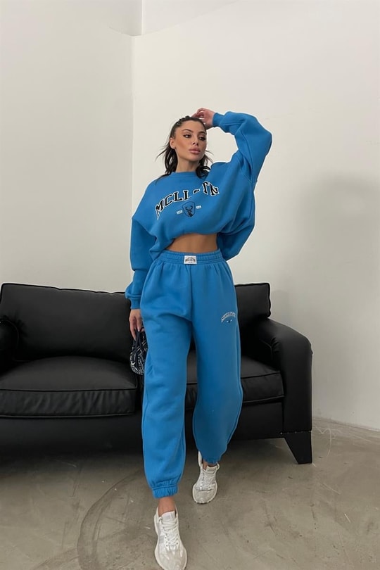 Jogger Sport Takım Mavi