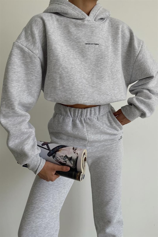 La Jogger Eşofman Takım Gri