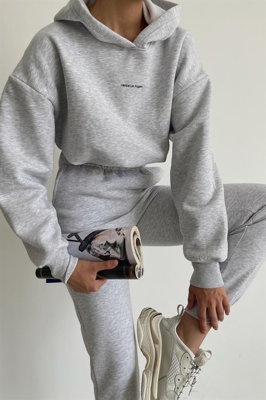 La Jogger Eşofman Takım Gri