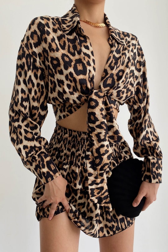 Leopar Takım Siyah