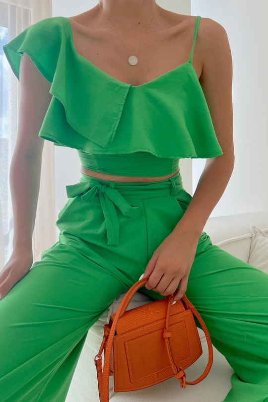Palazzo Büstiyer Takım Benetton Yeşili