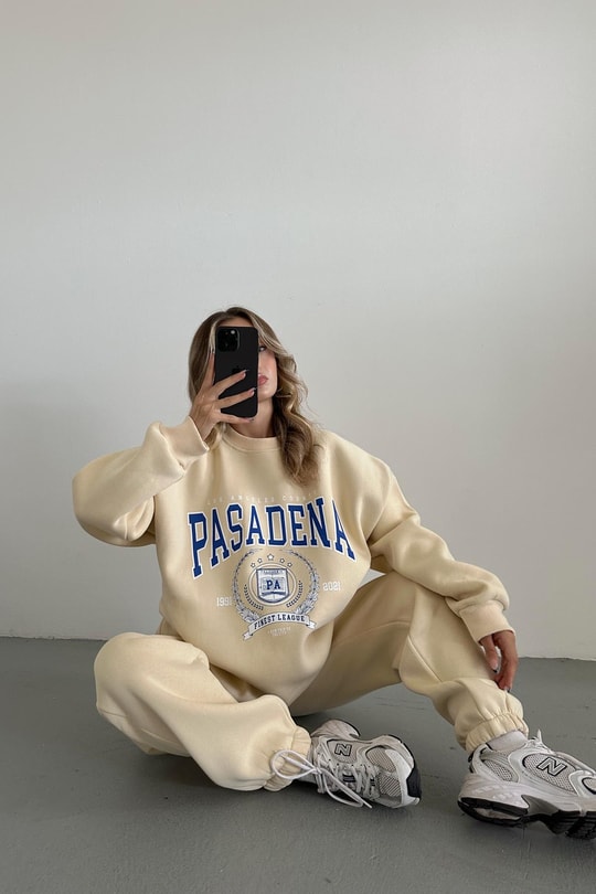 Pasadena Oversize Jogger Takım Sarı