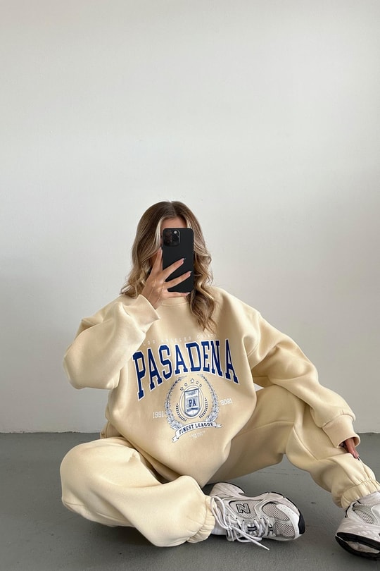 Pasadena Oversize Jogger Takım Sarı