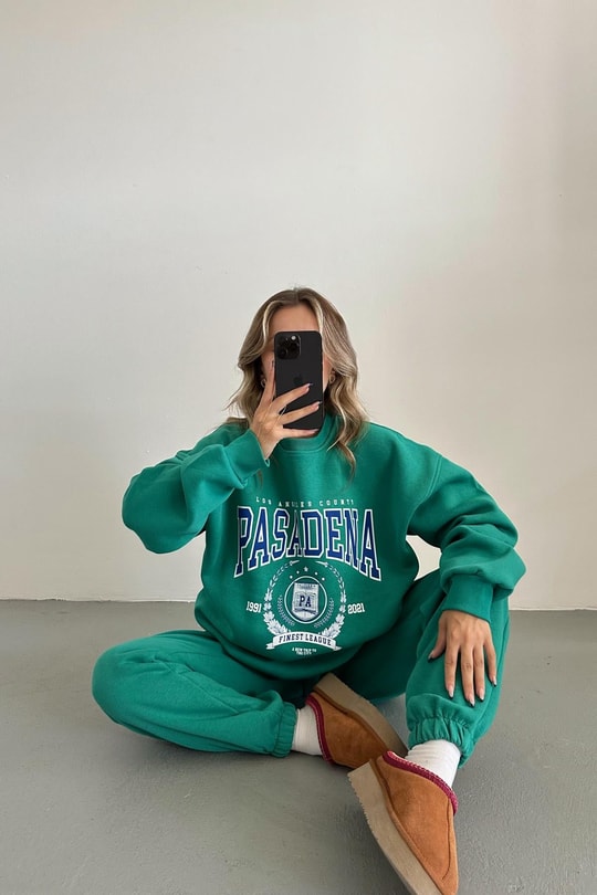 Pasadena Oversize Jogger Takım Yeşil
