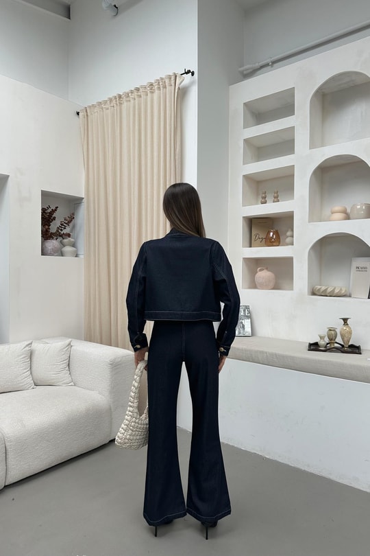 Premium Jean Takım Lacivert