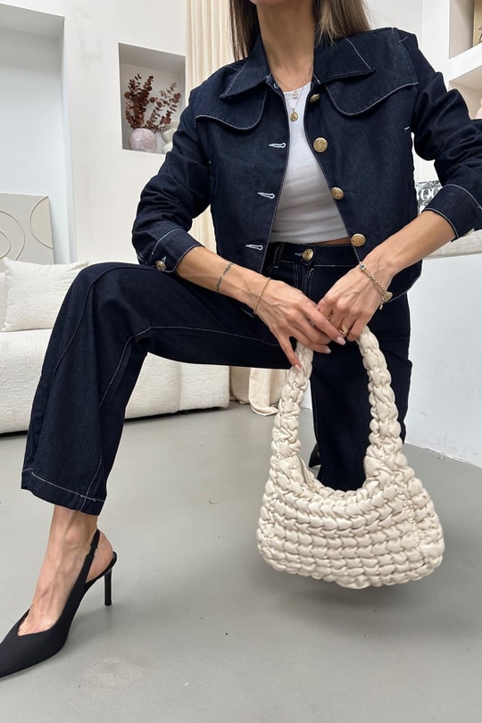 Premium Jean Takım Lacivert