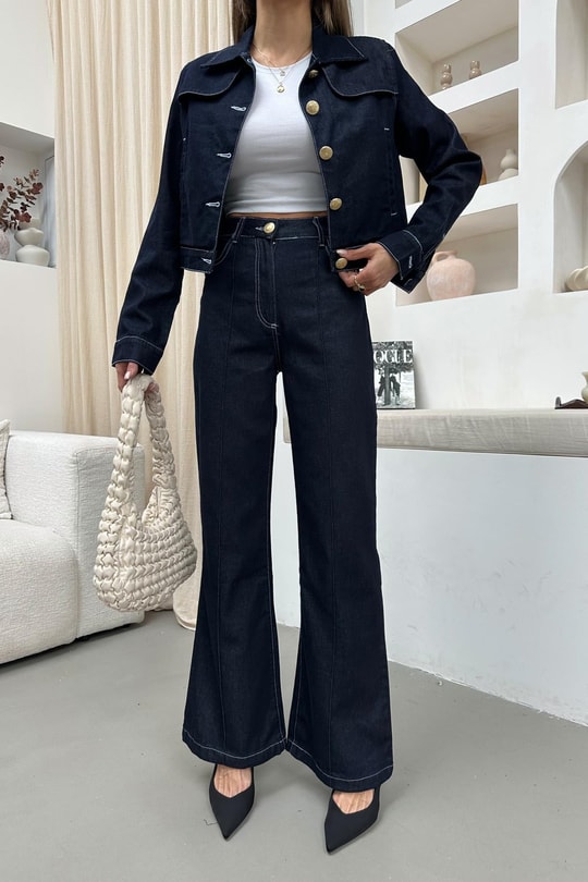 Premium Jean Takım Lacivert