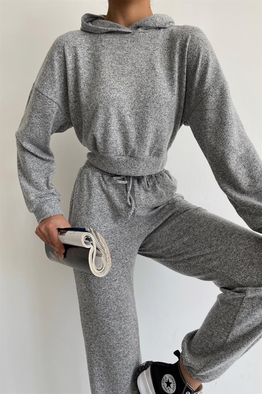 Triko Jogger Comfort Takım Gri
