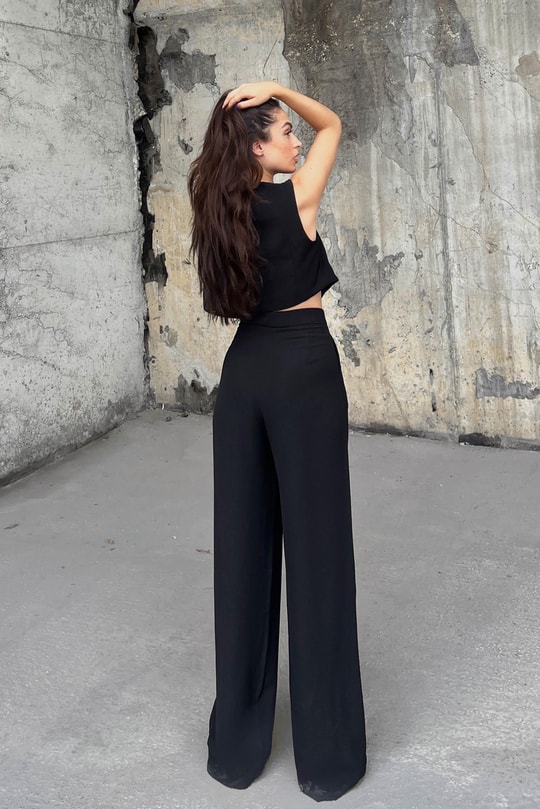 Yelekli Swanky Takım Siyah
