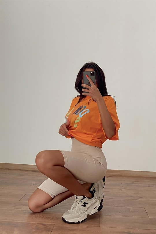 Fitilli Yüksek Bel Relax Tayt Bej