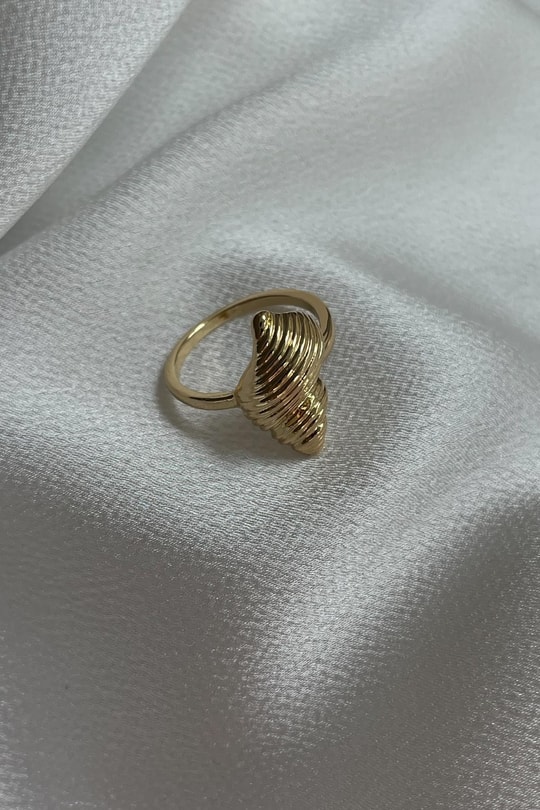 Deniz Kabuğu Yüzük Gold