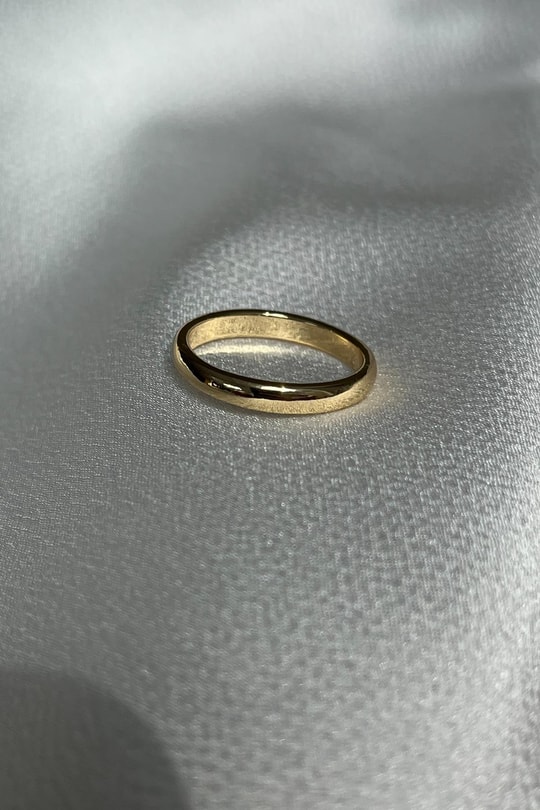 İnce Halka Yüzük Gold