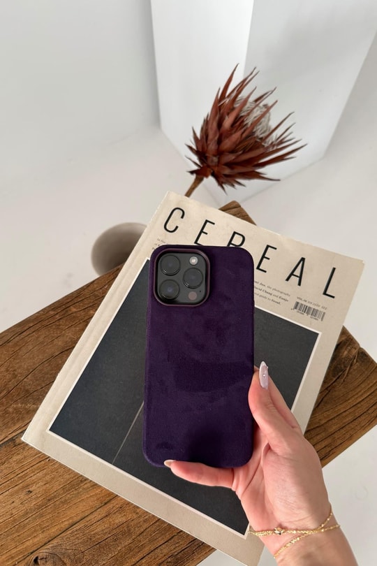 Velvet Telefon Kılıfı Lacivert