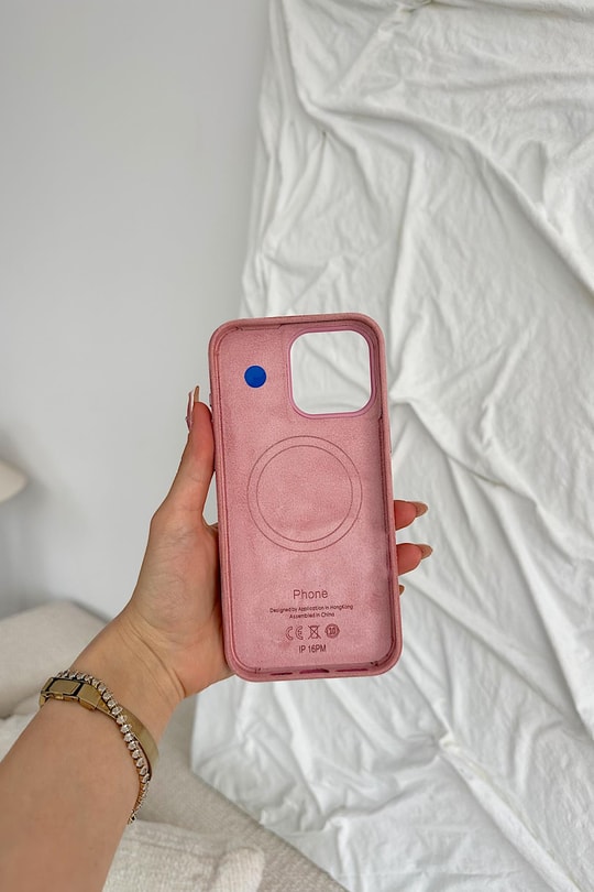 Velvet Telefon Kılıfı Pudra