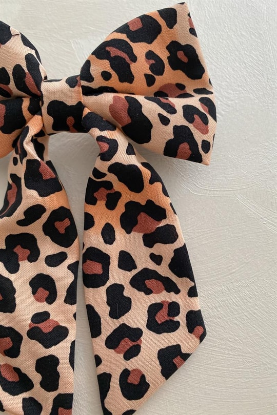 Leopar Desenli Kurdele Toka Leopar Desen