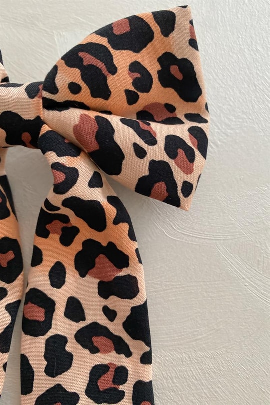 Leopar Desenli Kurdele Toka Leopar Desen