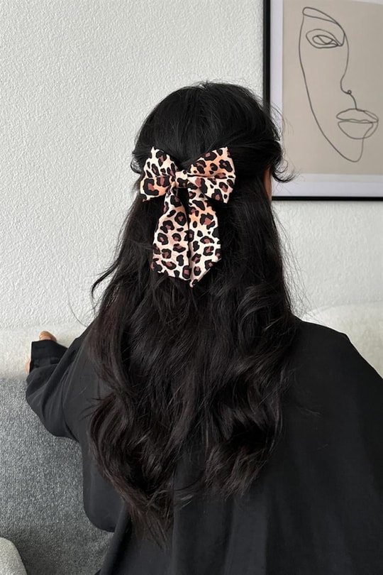 Leopar Desenli Kurdele Toka Leopar Desen