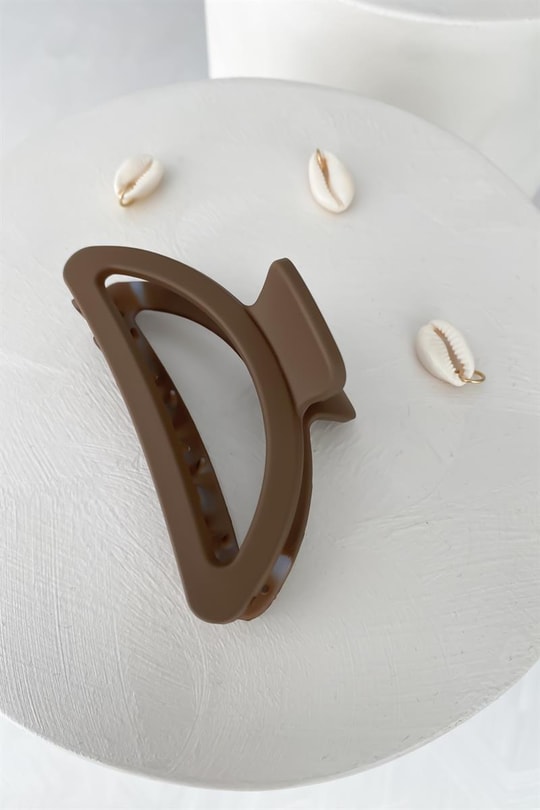 Oval Mandal Toka Kahverengi