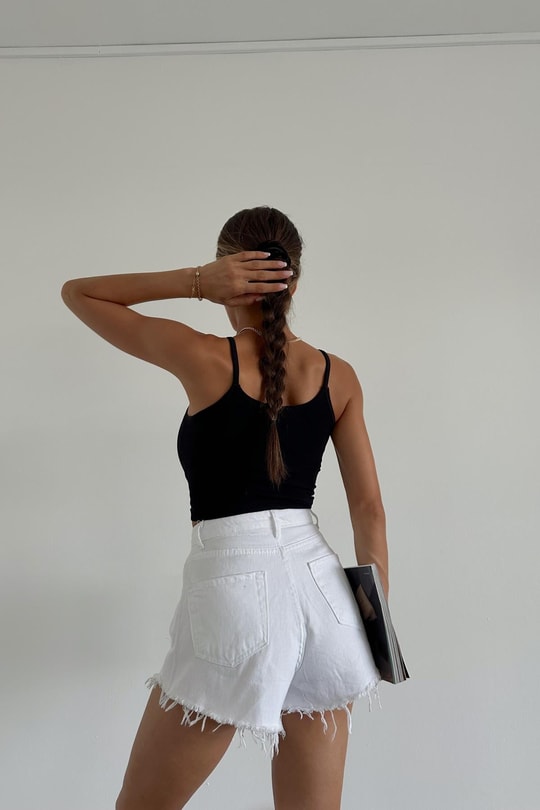Askılı Bralet Siyah