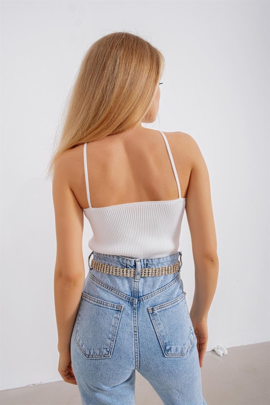 Boyundan Askılı Kaşkorse Top Beyaz