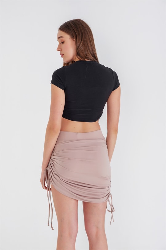 Circle Odisei Crop Siyah