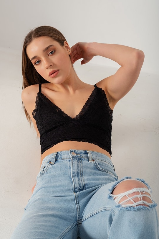 Dantelli Olivia Büstiyer Siyah