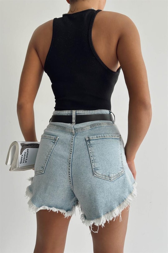Fitilli Crop Atlet Siyah