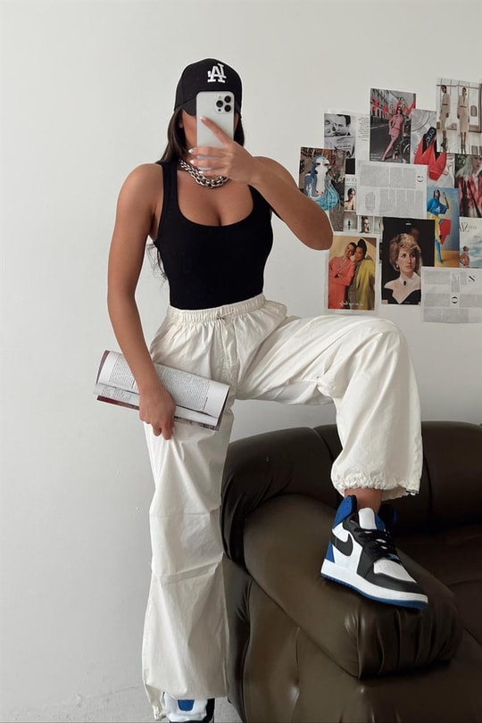 Fitilli Halter Yaka Atlet Siyah